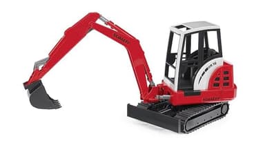 bruder 02432 - Schaeff HR16 Mini-pelle - 1:16 Chantier, Véhicule de construction, Pelle à godets, Ouvrier, bworld, Machine de construction, Jouet