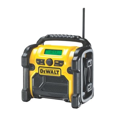 Dewalt DCR019-QW Radio de Chantier chargeur, 10.8/14.4/18 Volts Li-Ion FM/AM Jaune/Noir