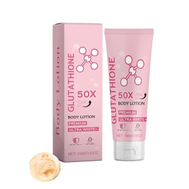 Glutathione Lotion pour le corps enrichie et éclaircissante pour homme et femme, crème hydratante à la niacinamide, à l'acide hyaluronique, améliore les taches sombres, sans danger pour la peau