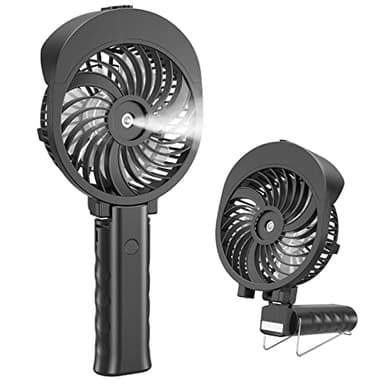 HandFan Ventilateur Brumisateur,Main Ventilateur d’Atomisation, Réservoir d'eau de 55 ml,Ventilateur de Poche,mini Portatif Ventilateur Pliable USB Rechargeable Refroidisseur Voyage/Camping