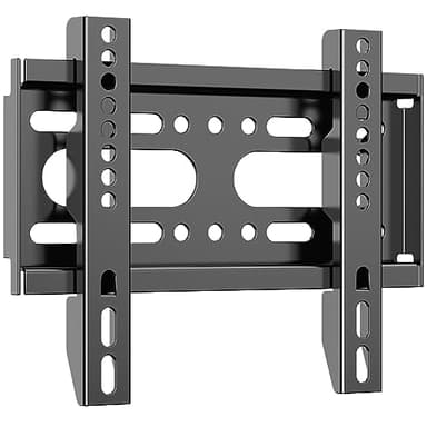 JXMTSPW Support Mural TV Fixe pour 14-42 Pouces,VESA jusqu'à 200x200mm Poids Maximal 25KG, 19 24 27 32 37 Pouces Petit écran de télévision Ultra - Mince Support Mural pour Moniteur,Support Mural TV