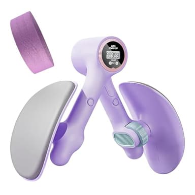 Appareil D'entraînement du Plancher Pelvien, Hip Trainer avec Bandes de Résistance, Pourcuisses, Bras, Postpartum, Fitness Materiel Maison, Musculation Complète Corps, équipement Sport Intérieur