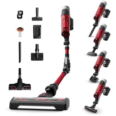 Rowenta X-Force Flex9.60, Aspirateur balai sans fil multifonction, Performant avec 100AW, Autonomie 45 minutes, Ultra léger, Tube Flex, RH2099WO