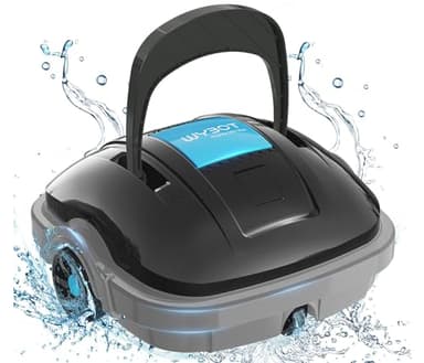 WYBOT Robot de Piscine avec Batterie pour 100 Minutes d'autonomie - Forte Aspiration - Parking Automatique - pour piscines jusqu'à 80 m² de Surface au Sol