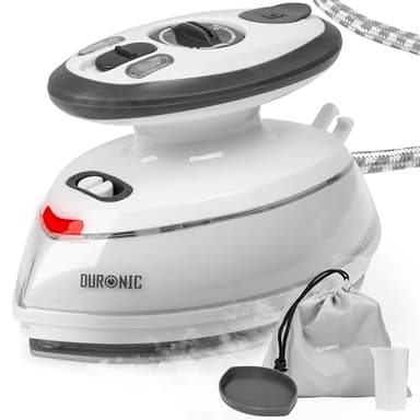 Duronic SI3 WE Fer à repasser à vapeur de voyage 400W Léger et compact 495 g Idéal pour les déplacements Convient pour crafts et patchworks Accessoires inclus