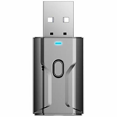 Transmetteur récepteur sans fil compatible Bluetooth 5 0 USB 3 5 mm 2 en 1 pour TV, lecteur CD, téléphone, tablette, ordinateur, casque de voiture, haut-parleurs 15 m, réduction du bruit HiFi Plug and