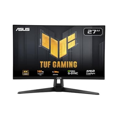 ASUS Moniteur de Jeu TUF Gaming VG27UQ1A - 27 Pouces 4K, HDR, 160Hz, ELMB Sync, Temps de réponse 1ms, 95% DCI-P3, DisplayWidget Center, AMD FreeSync™ Premium, NVIDIA Compatible
