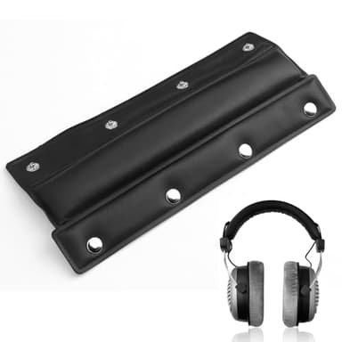 DT 770 Pro Head Cushion, pour DT 770/DT 990/DT990 Pro/MMX 300, Manchon Protection pour Faisceau tête Casque, Coussinets Rechange pour Casque Studio, Bandeau Cuir Blanc d'oeuf Souple