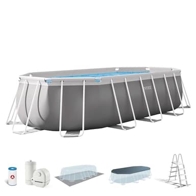 Intex kit Piscine Prism Frame Ovale Tubulaire (l) 5,03 x (l) 2,74 x (h) 1,22m