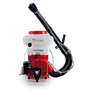 PULMIC Pulvérisateur Taurus Air+ Portable Sulfateur Sac à Dos Moteur 2 Temps Pompe d'entraînement Double Piston Buse Réglable Utilisation Liquide ou Poudre Travail Vertical et Horizontal