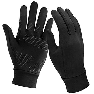 Unigear Gants Doublure Chauffants, sous Gants à Écran Tactile pour Cyclisme, Course à Pied Coupe-Vent Respirant Antidérapant Idéal pour Vélo Exercice Sport Running Ski Snowboard Moto (M)