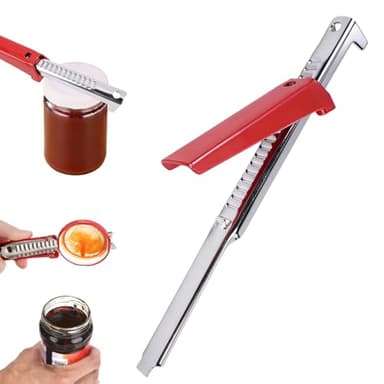 Ouvre-Bocal Réglable en Acier Inoxydable, Ouvre Boite de Conserve pour Personnes Âgées, Adapté à Diverses Boîtes, Conserves en Verre et Bouteilles