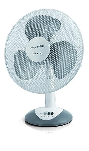 Ariete 847 Ventilateur de table, 3 vitesses, hélice à 3 pales, fonction oscillation et inclinaison, 40 W, plastique, blanc