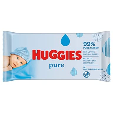 Huggies Pure Baby Wipes, 56 Wipes