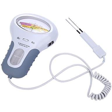 Testeur PH, Testeur Piscine, PC-102B CL2 Testeur De Chlore Et De PH, PH Metre Electronique, Testeur eau, Testeur PH et Chlore, Analyseur De Qualité De L'eau Avec Sonde, Pour Piscine, SPA, Familiale