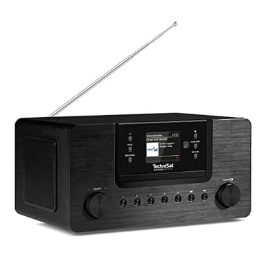 TechniSat DIGITRADIO 570 CD IR – Radio Internet stéréo Dab+ (Lecteur CD, Wi-FI, FM, Streaming Audio Bluetooth, Spotify, USB, réveil, Streaming WiFi, AUXin, égaliseur, télécommande, 2 x 5 W) Noir