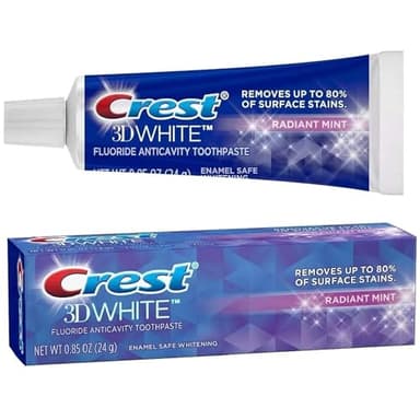 Crest 3D White Vivid Lot de 3 dentifrices anticarie au fluorure Menthe éclatante 24,1 g