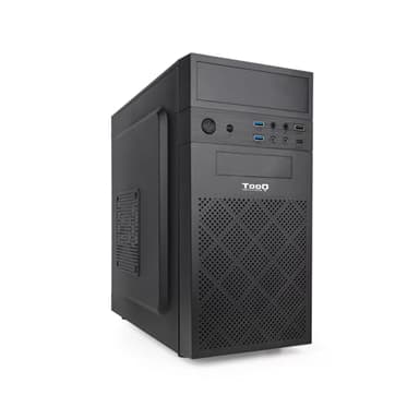 TOOQ TQC-4701U3C-B - Boîtier minitour Micro-ATX/Mini-ITX, 2xUSB 3.0, 1xUSB 2.0, Audio HD, Lecteur de Carte Avant, Noir