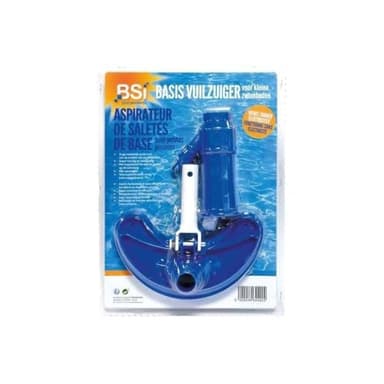 BSI - Aspirateur - Spécial Fond - Usage Manuel - avec Sa Poche pour Les Détritus De La Piscine - Adaptable sur Le Manche BSI (Non Fourni) - 30cm