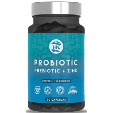 Probiotiques et Prébiotiques - 100 milliards d'UFC - 30 souches bactériennes Prébiotiques et probiotiques avec zinc + inuline pour le soutien immunitaire Probiotique Flore Intestinale (30)