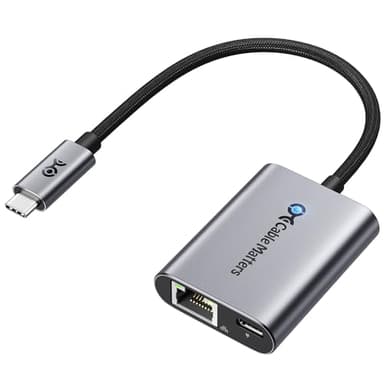 Cable Matters Adaptateur USB C Ethernet Gigabit avec Chargeur 140 W, Adaptateur réseau Ethernet USB C pour 1000 Mbps, pour Chromecast avec Google TV (Version 2020), Ordinateurs Portables et Autres