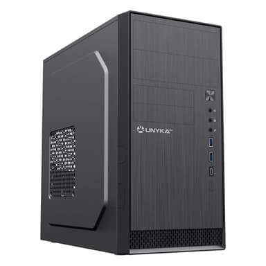 UNYKAch Boîtier d'ordinateur Micro ATX Aero C12 V2 avec Deux Ports USB 3.0 et Un Port USB Type C 2.0