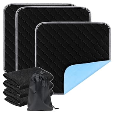 3 Pièce Alèse Incontinence Lavable - alèses imperméables et absorbantes pour fauteuils roulants, voitures, canapés - Réutilisables et douces pour la peau 50x50cm