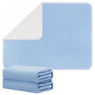 Fefod Alèses De Lit Réutilisables, 2PCS 70*90CM Alèse Lavable Adulte, Alèse Protège Matelas Imperméable, Lavable Etanche Lit Pad, Incontinence Matelas Respirant, Absorb pour Bébé Enfants Adultes