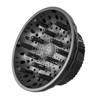 Diffuseur universel pour sèche - cheveux - pour tous les sèche - cheveux de 3,6 à 6,1 cm, le diffuseur ionique professionnel crée des boucles qui les façonnent en vagues (noir)