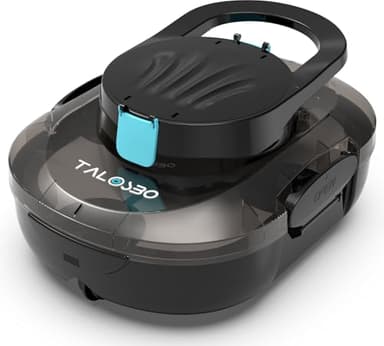TALOSBO Pleco S1 Robot Piscine, Aspirateur Piscine Hors Sol, Autonomie 80 Min, Nettoyeur de Piscine Compact et Léger, Double Moteur, Idéal pour Les Piscines Hors Sol