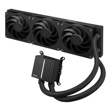 ASUS ProArt LC 360 - Refroidisseur de liquide pour CPU tout-en-un ProArt LC 360 avec indicateur d'état du système éclairé et trois ventilateurs Alphacool Apex Stealth Metal Power noir mat