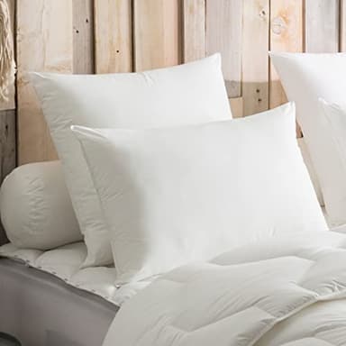 DODO - Oreiller Protection Active Anti-Acariens 60x60 cm - Medium - Enveloppe 100% Coton - Garnissage 100% Polyester Fibre Creuse Siliconée - Lavable en Machine à 40°C