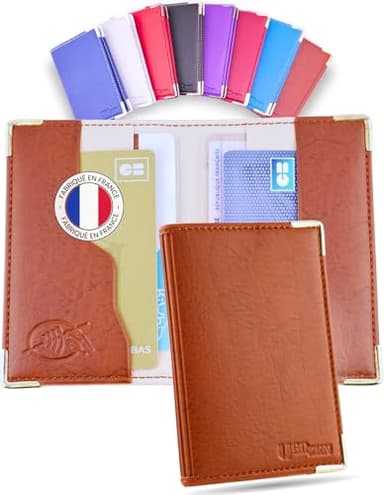 Ugozen Étui Cartes Bancaires RFID Luxéo | Porte Carte Bleue Homme/Femme