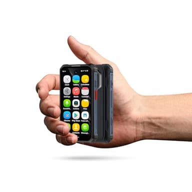 YOHOPE Mini-Smartphone, Android 12, téléphone Robuste étanche IP68, 6 Go de RAM + 128 Go de Stockage, appareils Photo 5 MP + 13 MP, Batterie 3000 mAh, Double SIM, Smartphone sans abonnement