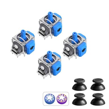 AKNES TMR Joystick Electromagnétique de Remplacement pour Manette PS5 DualSense/DualSense Edge, Accessoires de Réparation de Stick Anti-Drift pour Manette Playstation 5-2 Paires