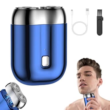 Nouveau modèle de mini rasoir électrique à double tête, rasoir de poche USB pour homme, lavable, rechargeable et étanche