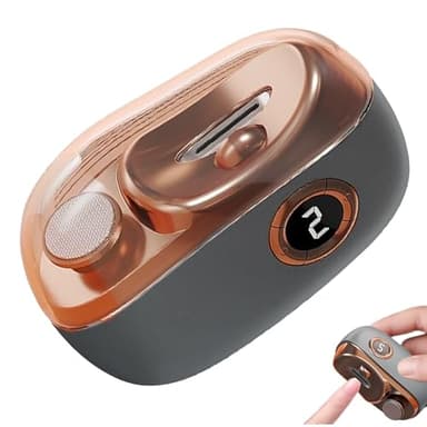 Rrlihjgu Coupe-ongles électrique pour ongles des pieds – Tondeuse à ongles rechargeable USB – Coupe-ongles à LED avec 3 vitesses pour soins aux personnes âgées, maison voyage