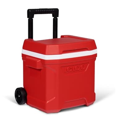 Igloo Passive Profile II 16 Rollers Glacière Rouge avec poignée télescopique et roulettes 15 l