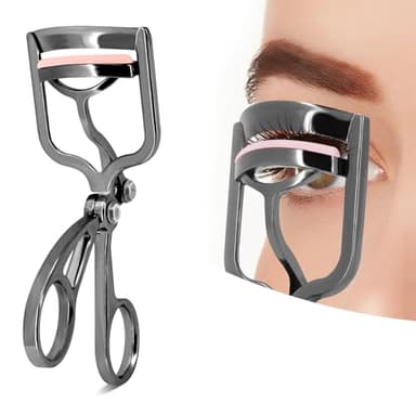Recourbe Cils Professionnel Luxueux Eyelash Curler, Clip Haute Pression, Poignée Confortable (noir)