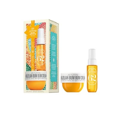 Sol de Janeiro Brazilian Bum Bum Party of Two Kit de soins corporels avec crème Bum Bum 75 ml et parfum Cheirosa 62 30 ml, collection Holiday