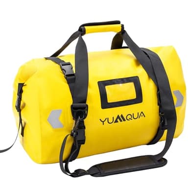 YUMQUA Sac de Sport et Voyage Étanche - Grand Sac à Dos 40L Pour Moto, Bateau, Camping - Jaune