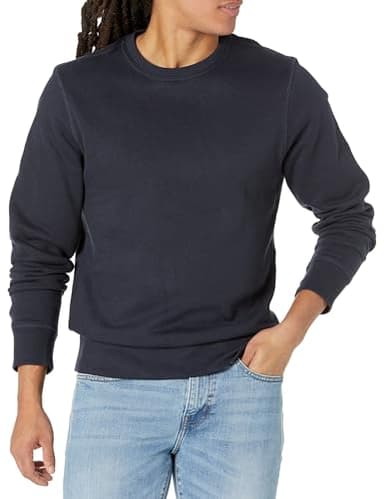 Amazon Essentials Sweat-Shirt à col Rond en Polaire (Grandes Tailles Disponibles) Homme, Bleu Marine, L