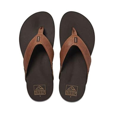 REEF Homme Newport Tongues, Peau, 45 EU