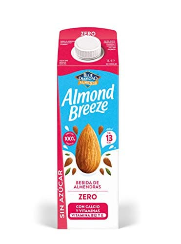 BLUE DIAMOND - ALMOND BREEZE | Lait D'amande Sans Sucre | Sans Lactose | Sans Blé Et Sans Gluten | Faible Teneur En Graisses Saturées | Amandes Californiennes | Lot de 6 x 1L