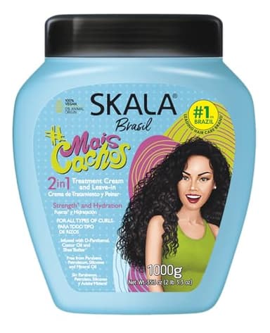 -SKALA EXPERT- Masque/Après-Shampooing/Crème Coiffante "Mais CACHOS" -1000ml- 100% Vegan - Boucles avec volume.