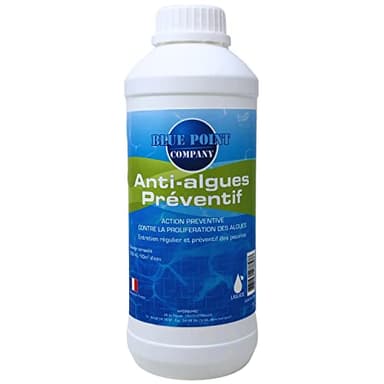 Algicide Anti-Algues Piscine, rattrapage Eau Verte │Anti Eau Verte/Trouble, Traitement Anti-algues │Produit Double Action Contre la Formation des algues (1L)