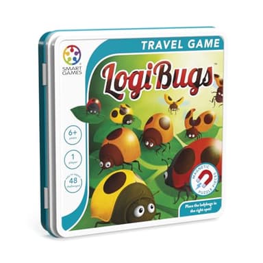 Smart Games - Logibugs - Brainstorming - Jeu de stratégie éducatif Multi-Niveaux et développement des compétences - Jeu de logique et de réflexion - 6 Ans + - 1 Joueur - Multilingue - SGT 2004