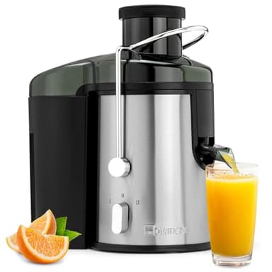 Centrifugeuse Automatique - Extracteur de Jus - Centrifugeuse Proféssionnelle Démontable - Extracteur de Jus Fruits et Légumes avec 3 Vitesses - AE 3666 noir CLATRONIC