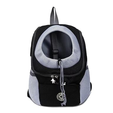 Linghe Sac à Dos Pliable pour Chien de Voyage pour Animaux de Compagnie pour Chat Sacs à Dos de Transport pour Chiens Petit Transporteur (Noir, M)