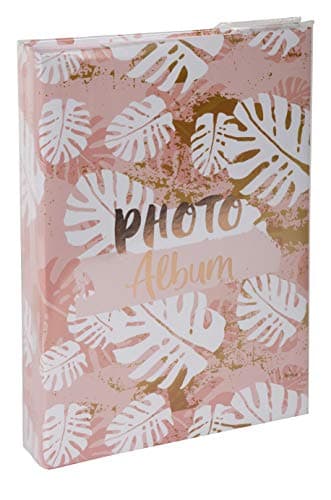 Exacompta - Réf. 62223E - Album photos à pochettes PASTEL TROPIC - 300 photos 10x15 cm - 100 pages - Format 22,5x32,5 cm - albums imprimés avec un marquage rosé sur la couverture